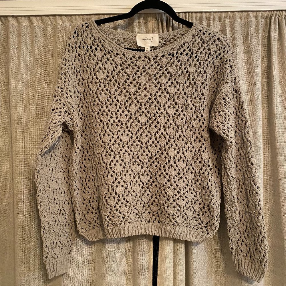Jessica Simpson Loose Knit Sage Green Sweater